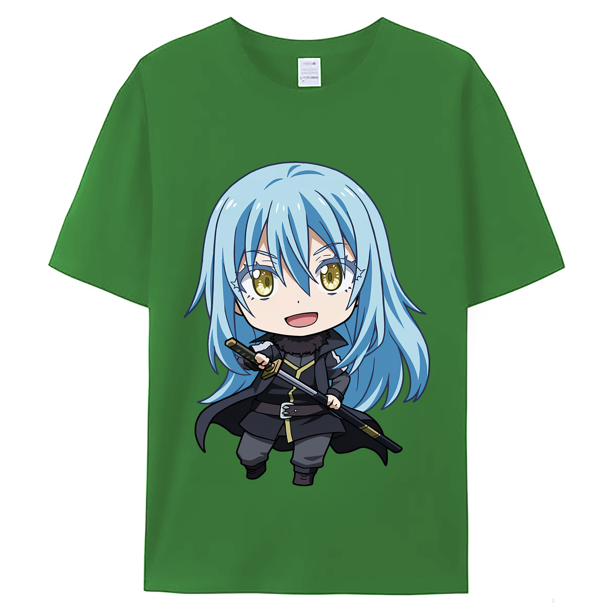（画像用） 転スラ Regarding Reincarnated to Slime レディースカジュアルプリントTシャツ（綿100％）